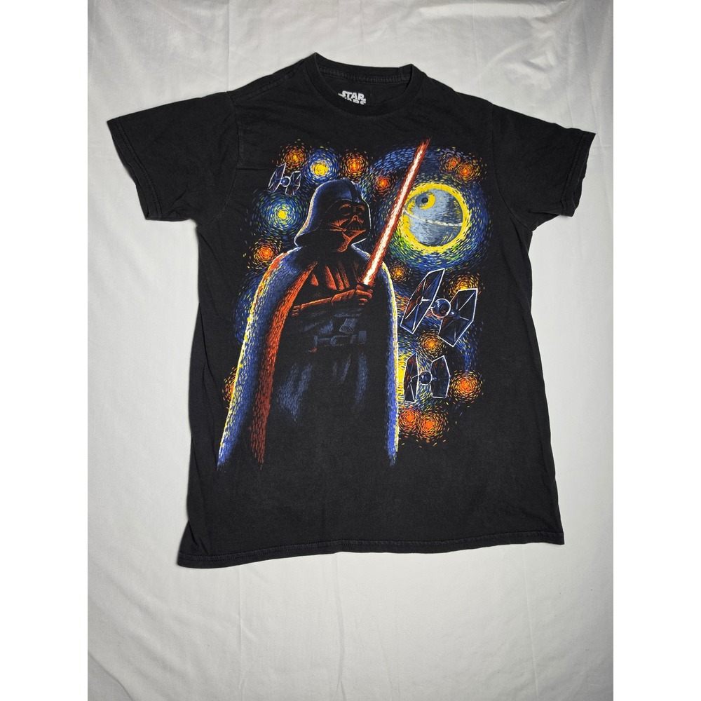 Star Wars Fifth Sun Darth Vader Starry Night Graphic T-Shirt Black Small